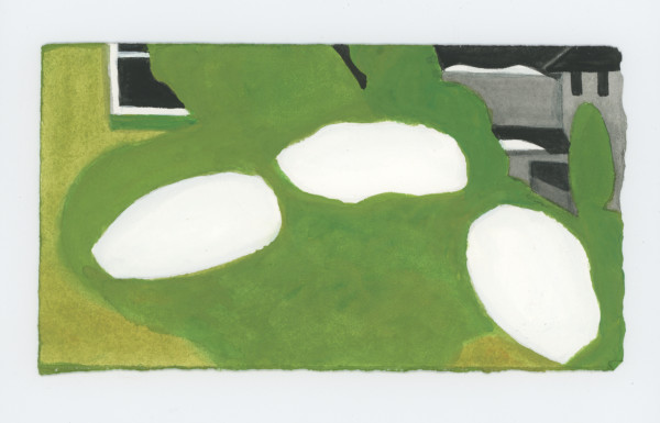 Some Snow on the Shrubs, #1858