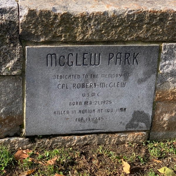 Corporal John Robert McGlew Monument