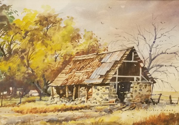 Untitled (Stone Barn) by Lyle Ball