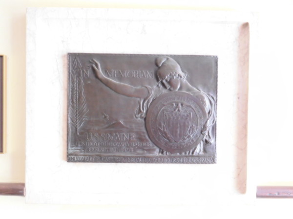 U.S.S. Maine Memorial Plaque by Charles Keck Jno Williams Inc.