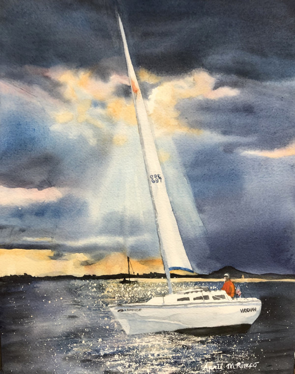 Sailboat (commission) by April Rimpo