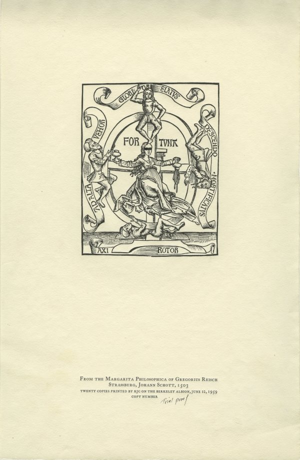 From the Margarita Philosophica of Gregorius Reisch Strassburg Johann Schott, 1503 by Kenneth J. Carpenter