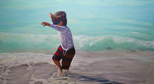 Running From Waves by Andrew Hindman