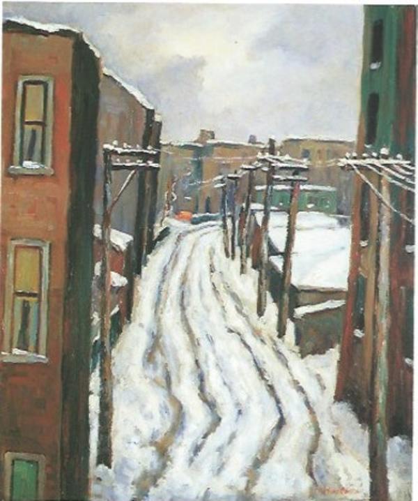 Snow in Chicago Alley by Tunis Ponsen