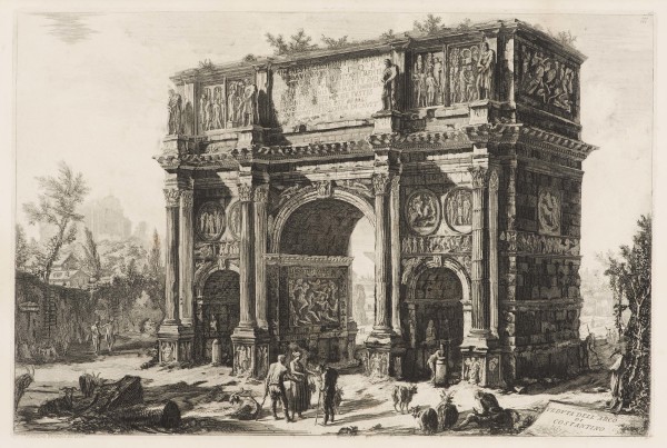 Veduta dell'Arco di Costantino (View of the Arch of Constantine) by Giovanni Battista Piranesi