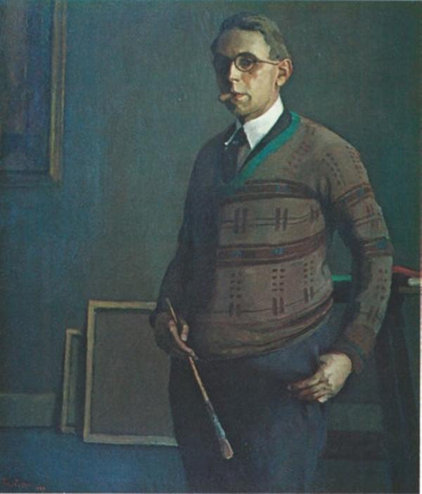 Self Portrait with Cigar, 1929 by Tunis Ponsen