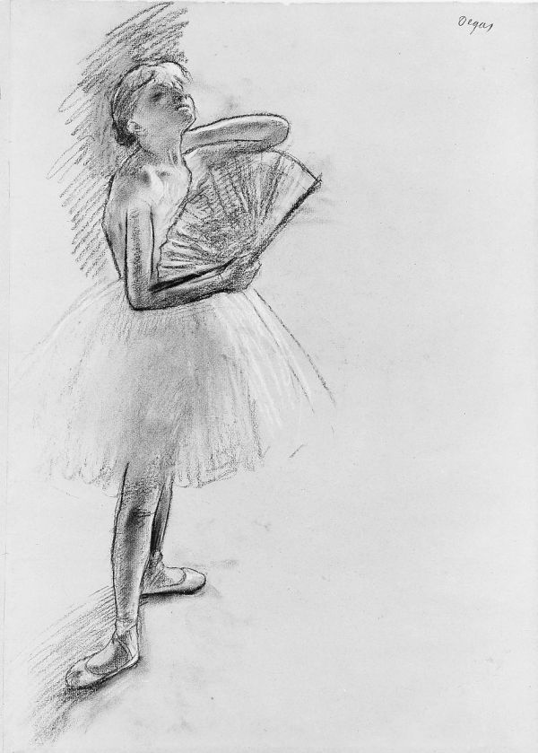 Dancer with a Fan by Edgar Degas