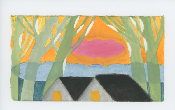 An Unusual Red Cloud in the Evening, #1879