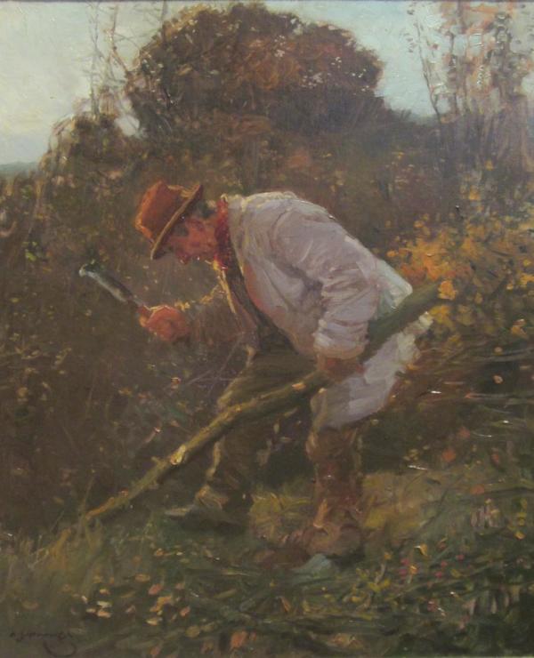 The Woodcutter by Sir Alfred J. Munnings