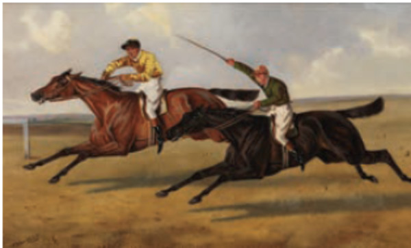 The Eclipse Stakes, Sandown 1892 (pair) by Alfred Wheeler