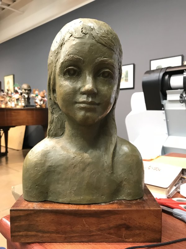 Untitled (Bust of Young Woman) by Yolande Sheppard