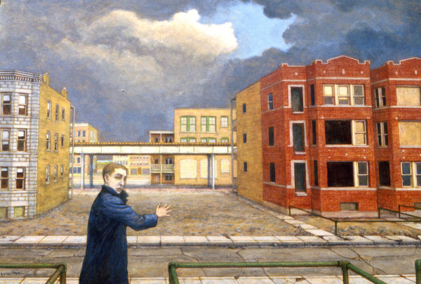 Approaching Storm (A View of Chicago) by Leopold Segedin
