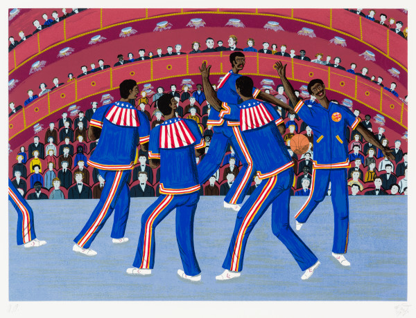 Harlem Globe Trotters by Oscar DeMejo