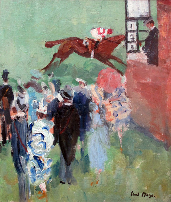 At the Races, Epsom by Paul Maze