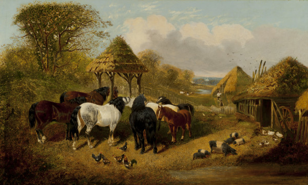 Animals in a Farmyard by John Frederick Herring, Jr.