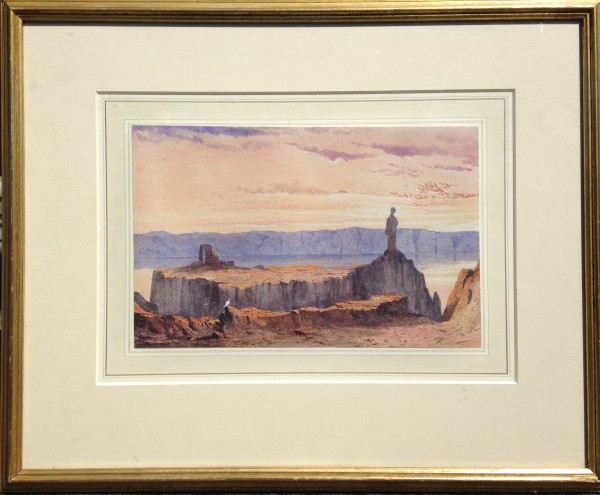 The Dead Sea: Lot's Wife by Andrew Nicholl (R.C.A) (1804 - 1886)