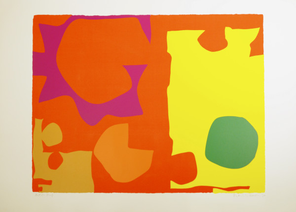 Six in Vermilion with Green in Yellow by Patrick Heron