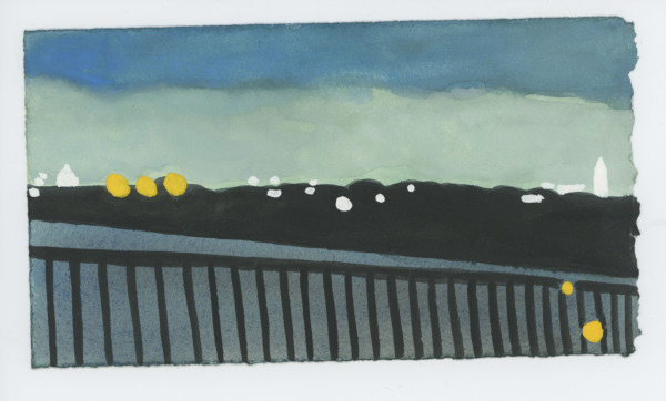 On a Rooftop Before the Fireworks, #1679