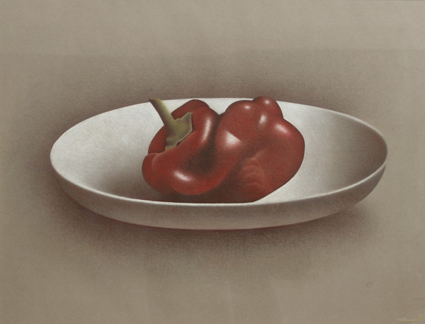 Pepper in Dish by Robert Peterson