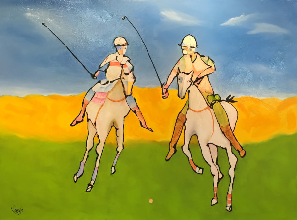 Galloping Polo by Clemente Mimun