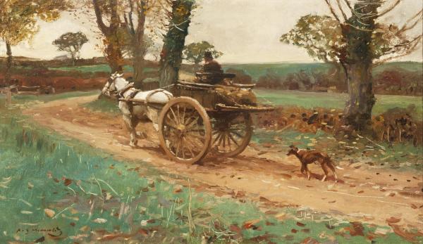 The Return from Market by Sir Alfred J. Munnings