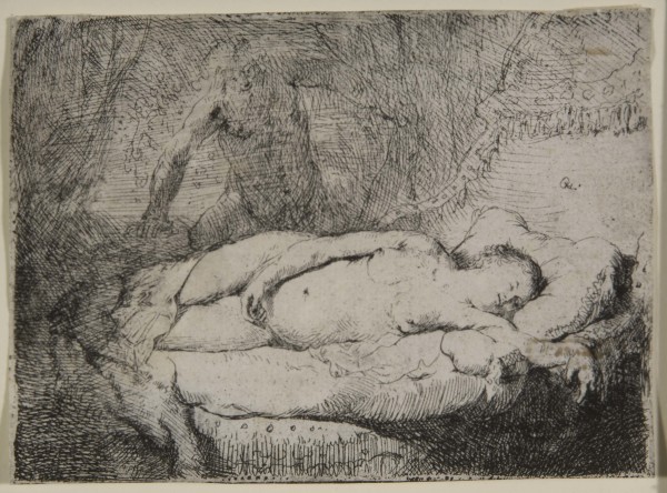 Jupiter and Antiope by Harmenszoon van Rijn Rembrandt