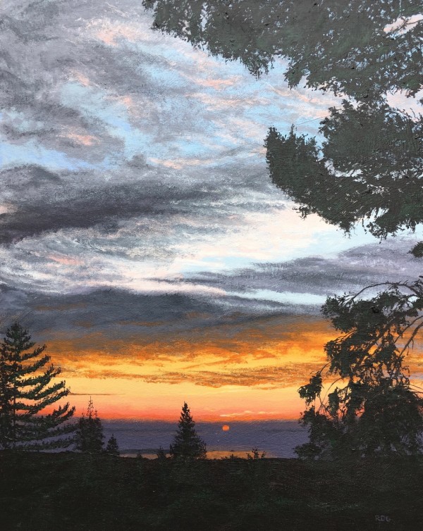 Sunset at John Hinkel Park by Robert De Goff