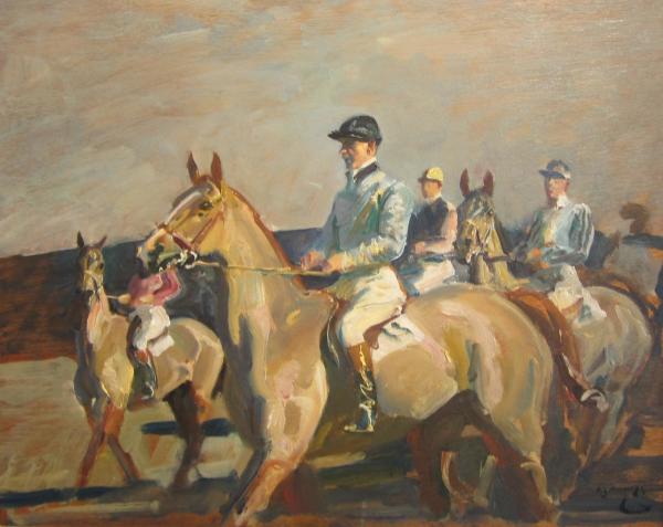 Going to the Start by Sir Alfred J. Munnings