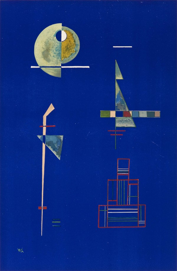 Composition Bleu by Wassily Kandinsky
