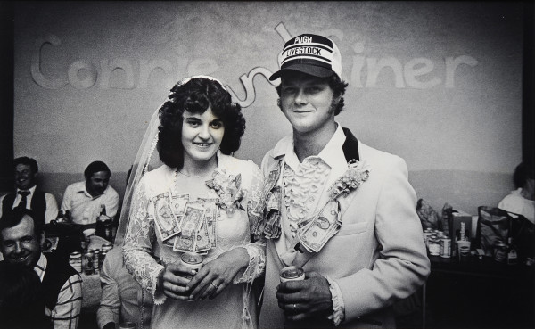 Connie & Einer Schon at their wedding dance at The Hall by Jim Richardson