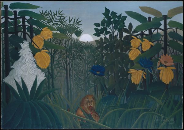 The Repast of the Lion by Henri Rousseau