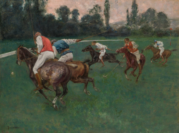 Les Jouers de Polo by Pierre Georges Jeanniot