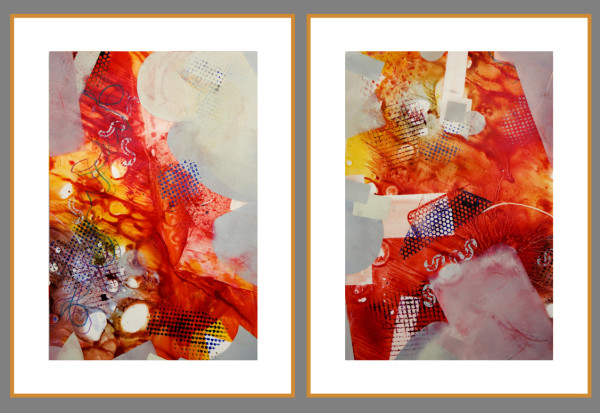 United (diptych) - Each section is 24" X 18" by April Rimpo