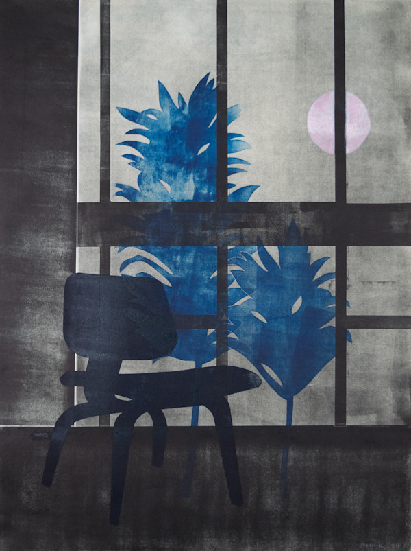 Throught the Window: Pink Moon by Regina Stadnik
