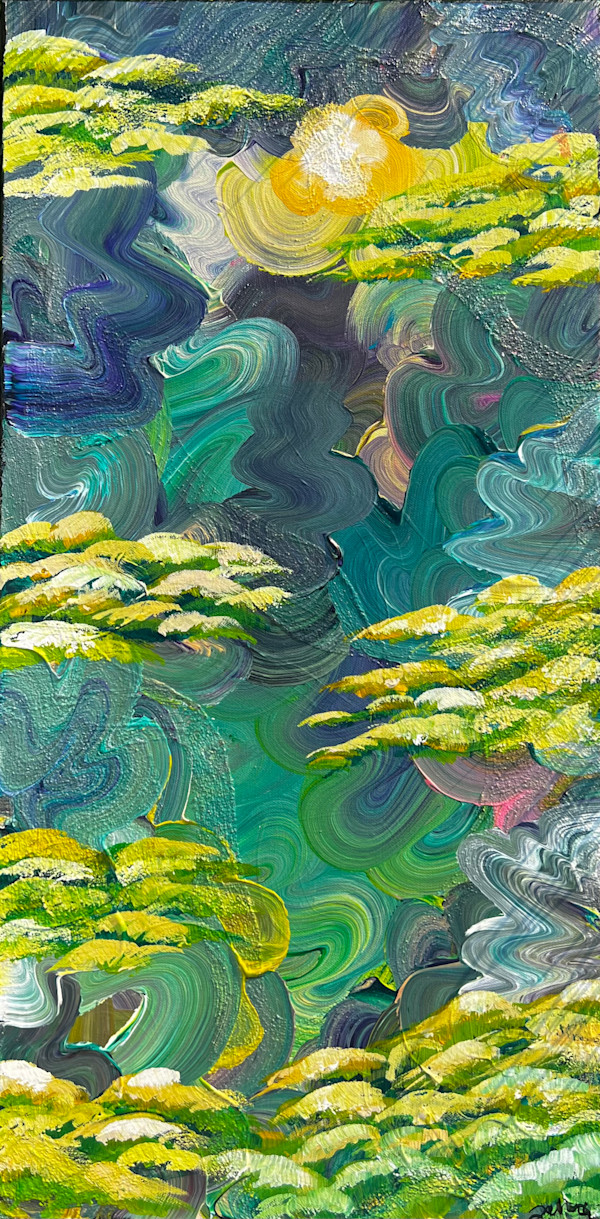 Mountains, Trees, and The Sun Above Them by Tatiana Tisdale