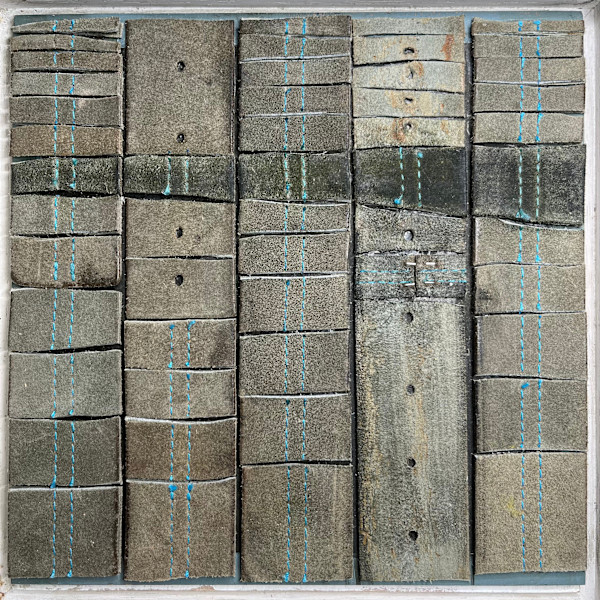 Suede Belt with Shades of Wear by Lorraine Udell, Image 1.
