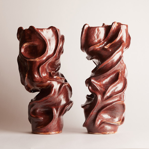 Twin Red Vessel by Mohamed Ouedraogo