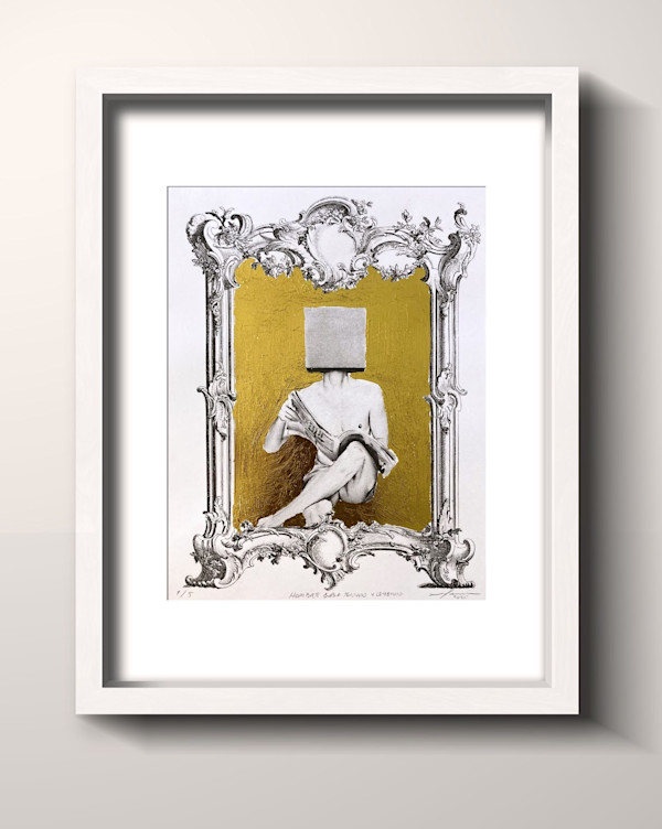 Hombre cubo sentado y leyendo by Fermín Ferrer, Image 1.
