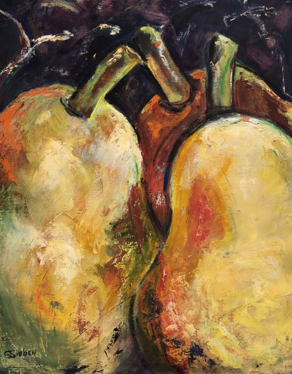 Three Pears by sharon sieben