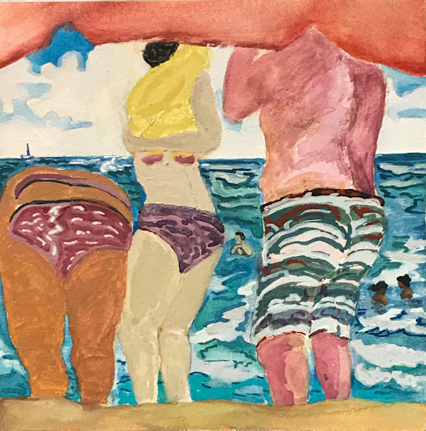269- Beach Scene - About the View by Katy Cauker