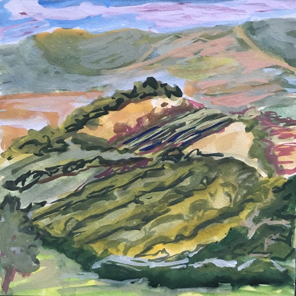 302 - Carpenter Hill -  Wine Country  So Oregon  VII by Katy Cauker