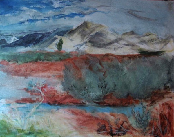 117- White Mountain & Red Dock/ Klamath Wildlife Refuge/ Stark Beauty by Katy Cauker