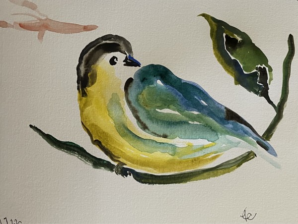 848- Morning Bird & Leaf by Katy Cauker