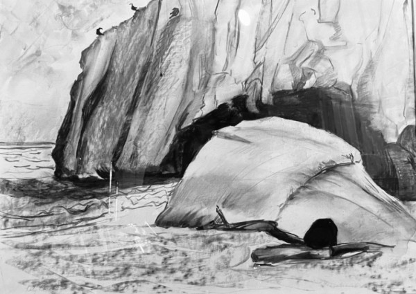 928- Ambiguities On the Beach,  Sea Stone Seal Rock by Katy Cauker