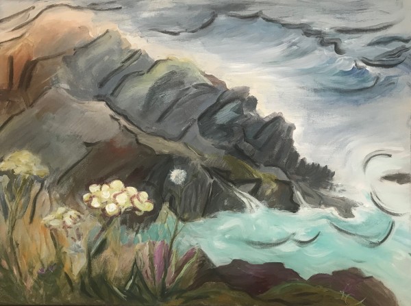 50- Shore Garden III- Rocky Creek Fowers by Katy Cauker