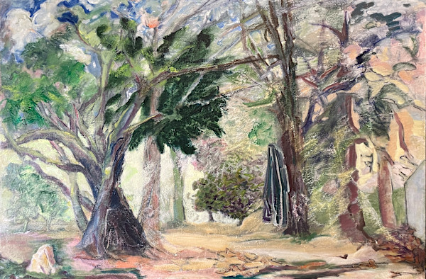 1009- Everything & Nothing; Passage - The Light & The Dark - Drawing the Line of Privacy Hill House Property Line NE by Katy Cauker