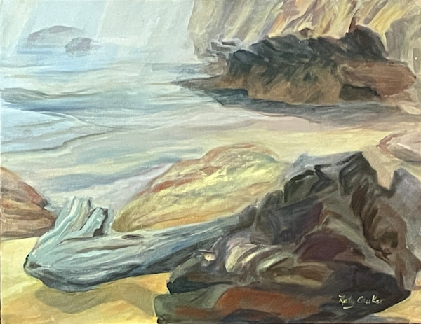 1046- In a Fog 2 - Seal Rock by Katy Cauker
