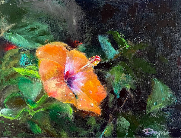 Orange Hibiscus by Stephanie Daguio