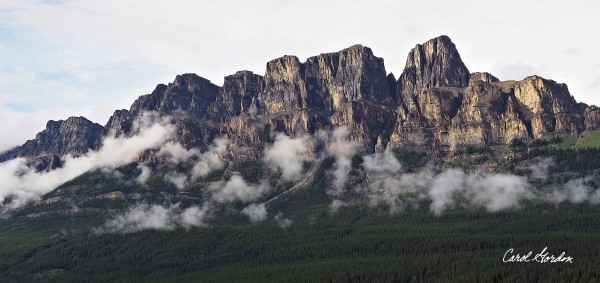 Castle Mountain, Banff, Alberta Canada - Sample - Metal Edition #2 by Carol Gordon