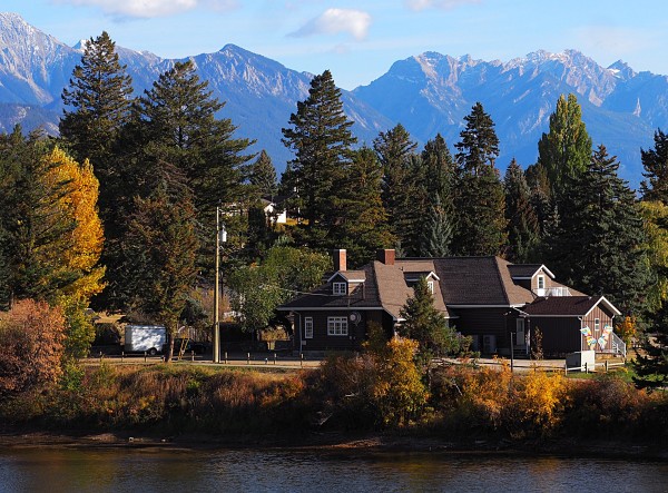 Pynelogs Cultural Centre on Lake Windermere, Invermere, BC by Carol Gordon